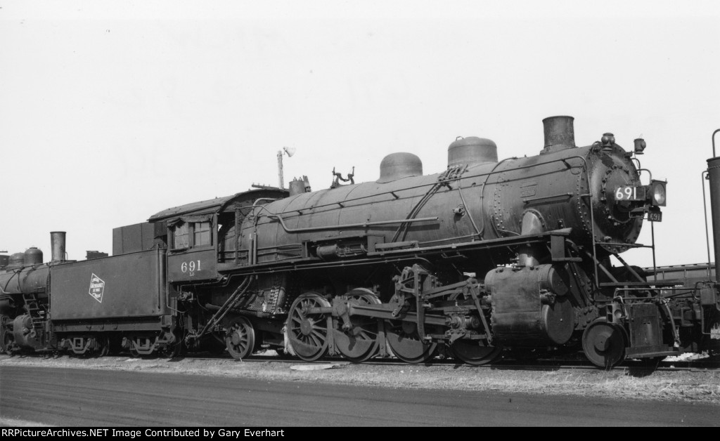 MILW 2-8-2 #691 - Milwaukee Road